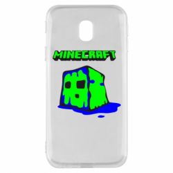 Чехол для Samsung J3 2017 Minecraft Head - PrintSalon