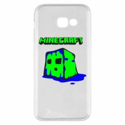 Чехол для Samsung A5 2017 Minecraft Head - PrintSalon