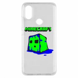 Чехол для Xiaomi Mi A2 Minecraft Head - PrintSalon