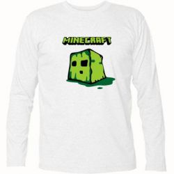 Футболка с длинным рукавом Minecraft Head - PrintSalon