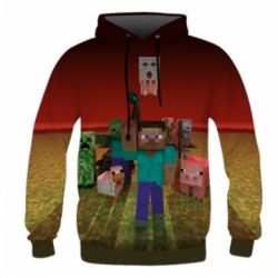 Мужское 3D худи Minecraft heroes