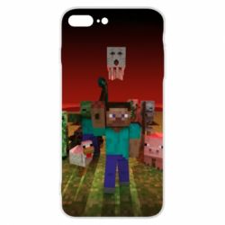Чехол для iPhone 7 Plus Minecraft heroes - PrintSalon