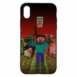 Чехол для iPhone X/Xs Minecraft heroes - PrintSalon