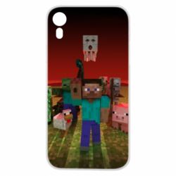 Чехол для iPhone XR Minecraft heroes - PrintSalon