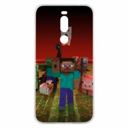 Чехол для Meizu X8 Minecraft heroes - PrintSalon