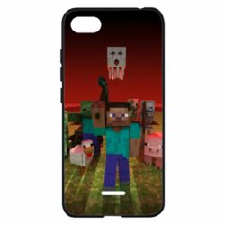 Чехол для Xiaomi Redmi 6A Minecraft heroes - PrintSalon
