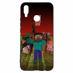 Чехол для Huawei P Smart Plus 2018 Minecraft heroes - PrintSalon