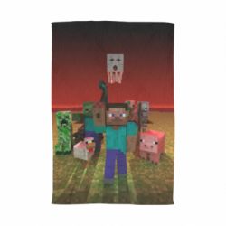 Полотенце с принтом Minecraft heroes - PrintSalon