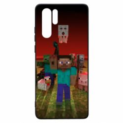 Чехол для Huawei P30 Pro Minecraft heroes - PrintSalon