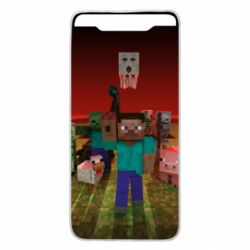 Чехол для Samsung A80 Minecraft heroes - PrintSalon