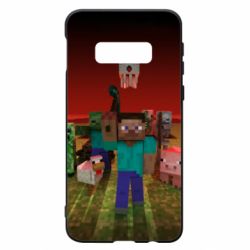 Чехол для Samsung S10e Minecraft heroes - PrintSalon