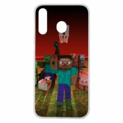 Чехол для Samsung M30 Minecraft heroes - PrintSalon