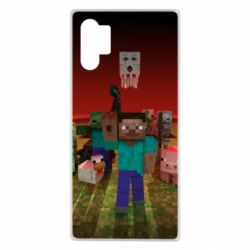 Чехол для Samsung Note 10 Plus Minecraft heroes - PrintSalon