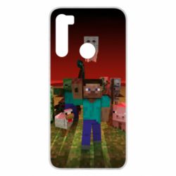 Чехол для Xiaomi Redmi Note 8 Minecraft heroes - PrintSalon