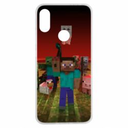 Чехол для Xiaomi Redmi Note 7 Minecraft heroes