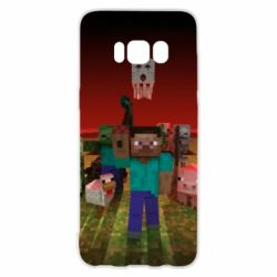 Чехол для Samsung S8 Minecraft heroes - PrintSalon