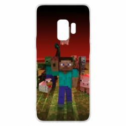 Чехол для Samsung S9 Minecraft heroes - PrintSalon