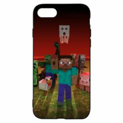Чехол для iPhone SE 2020 Minecraft heroes - PrintSalon