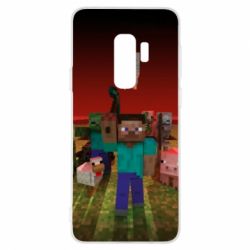 Чехол для Samsung S9+ Minecraft heroes - PrintSalon