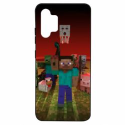 Чехол для Samsung A32 4G Minecraft heroes - PrintSalon