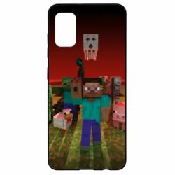 Чехол для Samsung A41 Minecraft heroes - PrintSalon
