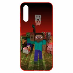 Чехол для Samsung A50 Minecraft heroes - PrintSalon