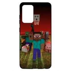 Чехол для Samsung A52 5G Minecraft heroes - PrintSalon