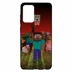 Чехол для Samsung A72 5G Minecraft heroes - PrintSalon