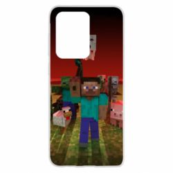Чехол для Samsung S20 Ultra Minecraft heroes - PrintSalon