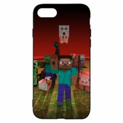 Чехол для iPhone 8 Minecraft heroes - PrintSalon