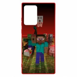 Чехол для Samsung Note 20 Ultra Minecraft heroes - PrintSalon