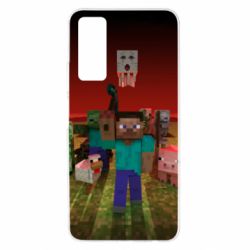 Чехол для Huawei P Smart 2021 Minecraft heroes - PrintSalon
