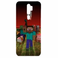 Чехол для Oppo A5/A9 2020 Minecraft heroes - PrintSalon