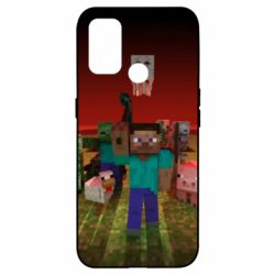 Чехол для Oppo A53/A32/A33 Minecraft heroes