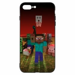 Чехол для iPhone 8 Plus Minecraft heroes - PrintSalon