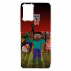 Чехол для Oppo A74 4G Minecraft heroes - PrintSalon
