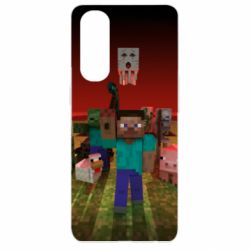 Чехол для Oppo Reno 4 Pro Minecraft heroes - PrintSalon