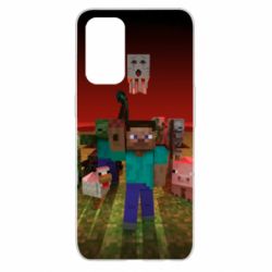 Чехол для Oppo Reno 5 4G Minecraft heroes - PrintSalon