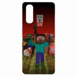 Чехол для Oppo Find X2 Minecraft heroes - PrintSalon