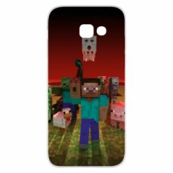 Чехол для Samsung A5 2017 Minecraft heroes - PrintSalon