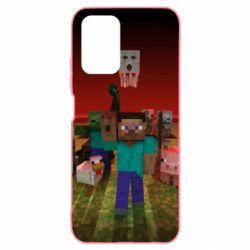 Чехол для Xiaomi Redmi Note 10 Minecraft heroes - PrintSalon