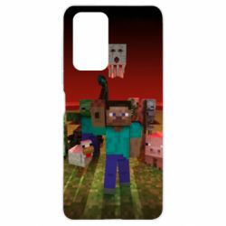 Чехол для Xiaomi Redmi Note 10 Pro Minecraft heroes - PrintSalon