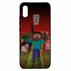 Чехол для Xiaomi Redmi 9a Minecraft heroes - PrintSalon