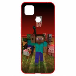 Чехол для Xiaomi Redmi 9c Minecraft heroes - PrintSalon