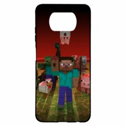 Чехол для Xiaomi Poco X3 Minecraft heroes - PrintSalon