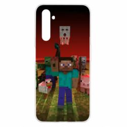 Чехол для Realme 6 Minecraft heroes - PrintSalon