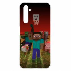 Чехол для Realme 6 Pro Minecraft heroes - PrintSalon