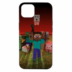 Чехол для iPhone 14 Minecraft heroes - PrintSalon