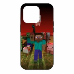 Чехол для iPhone 14 Pro Minecraft heroes - PrintSalon