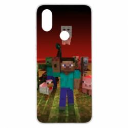 Чехол для Xiaomi Mi A2 Minecraft heroes - PrintSalon